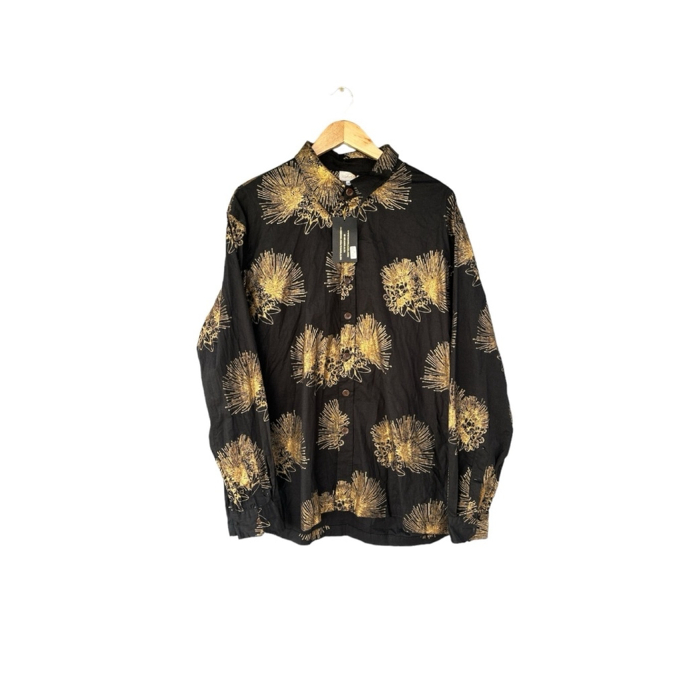 NWT Men’s Kahulalea Long Sleeve Button Down Aloha Shirt Size XL